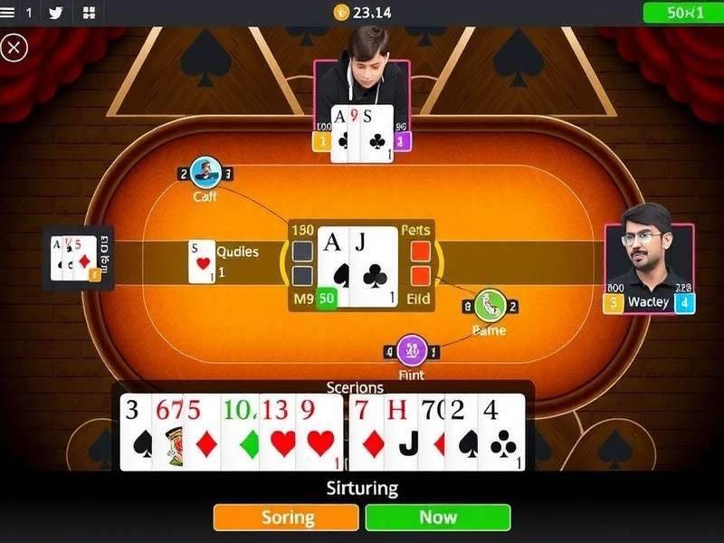 Blitz King Patna Pro gameplay interface showing card distribution